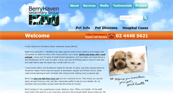 Desktop Screenshot of berryhavenvet.com.au